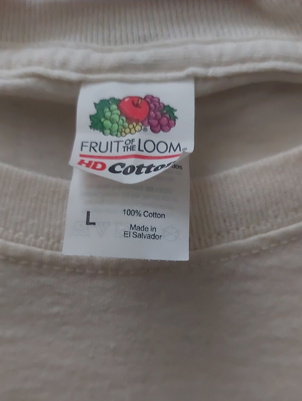 Fruit of the Loom Cream Kids Wilderness Explorer Badge Tee - Picture 3 of 3